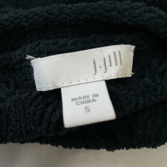 JJill Cable Knit Crewneck Sweater S Navy Blue - Picture 5 of 7